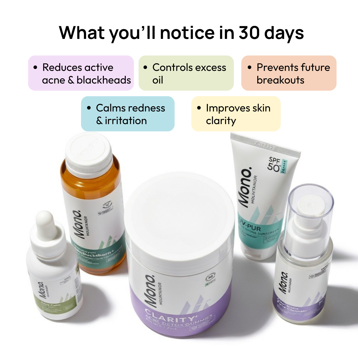 Stage 1: 1st Month – Detox & Acne Control