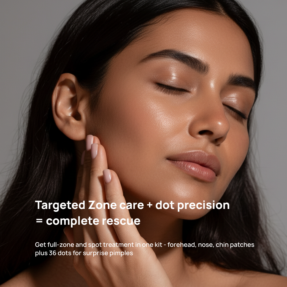 Pack Of 6 (1 Forhead 2 Nose 2 Chin + 36 dot patch)