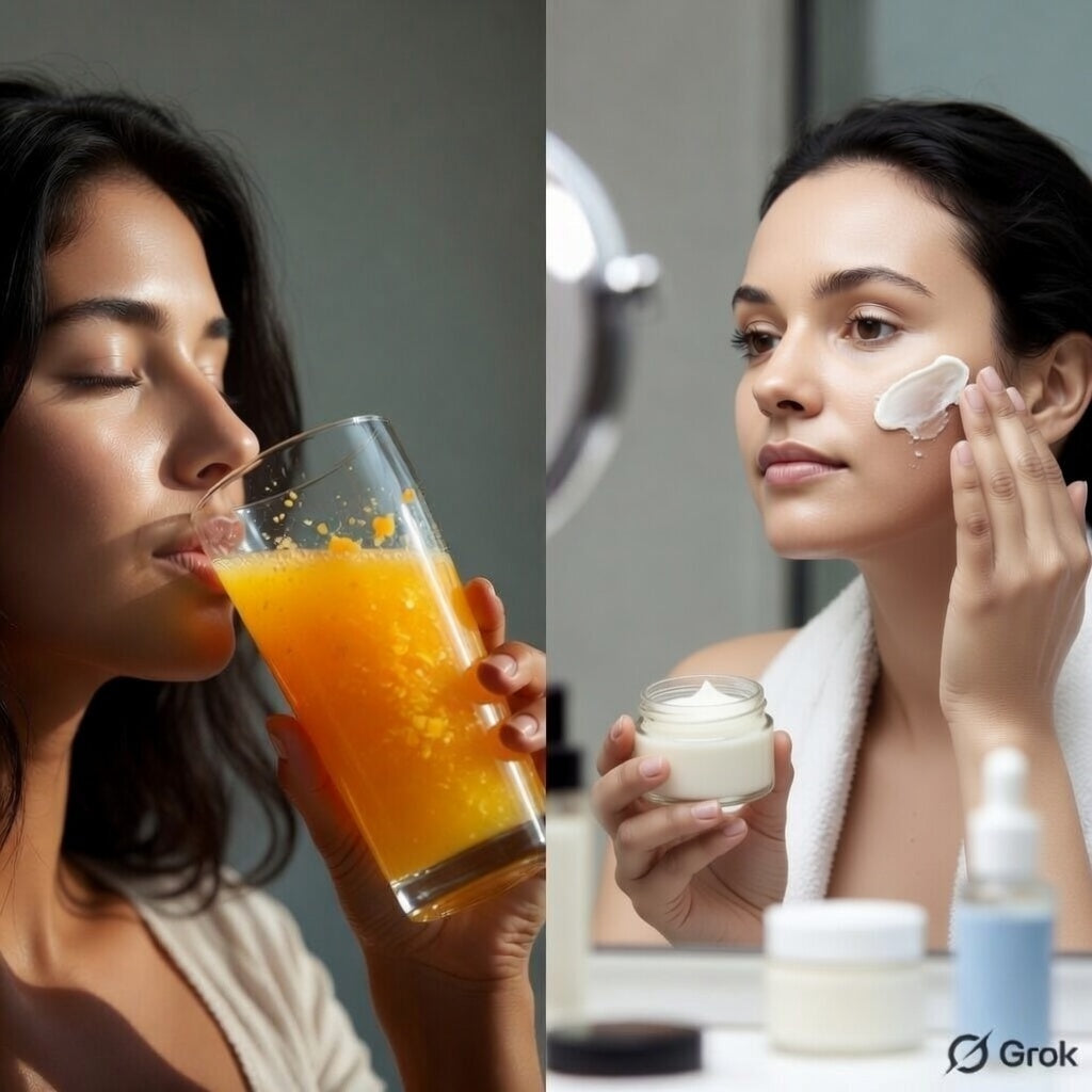 Internal vs skincare