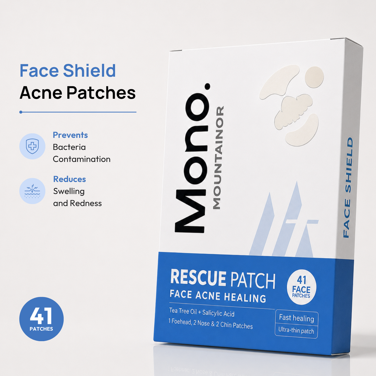 Pack Of 6  (1 Forhead 2 Nose 2 Chin + 36 dot patch)