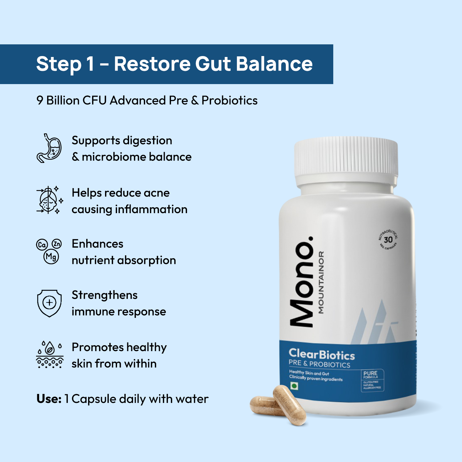 STAGE 3: Clear Biotics + Himalayan Sea Buckthorn+ &amp; Clarity+ &amp; Glutathione